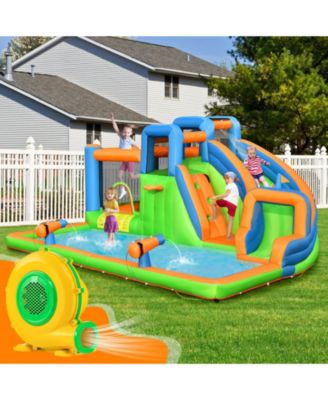 950W Air Blower Air Pump Fan with Convenient Handle and Ground Stakes