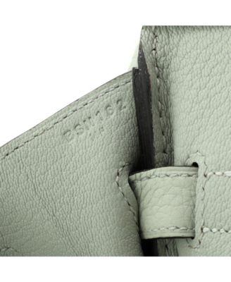 Pre-Owned Hermes Birkin 30 Handbag Green Togo with Palladium Hardware