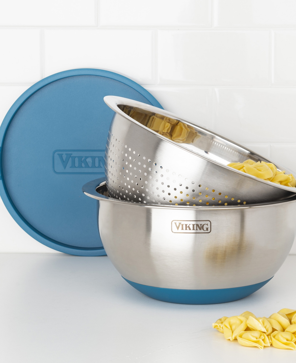 Viking 9 Pc Stainless Steel Bowl Set With Strainer