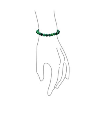 Set of 3 Natural Stone Bead Stretch Bracelets - Stackable