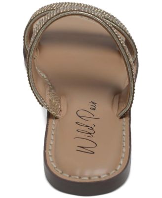Ginnie Double-Band Slide Flat Sandals, Created for Macy's