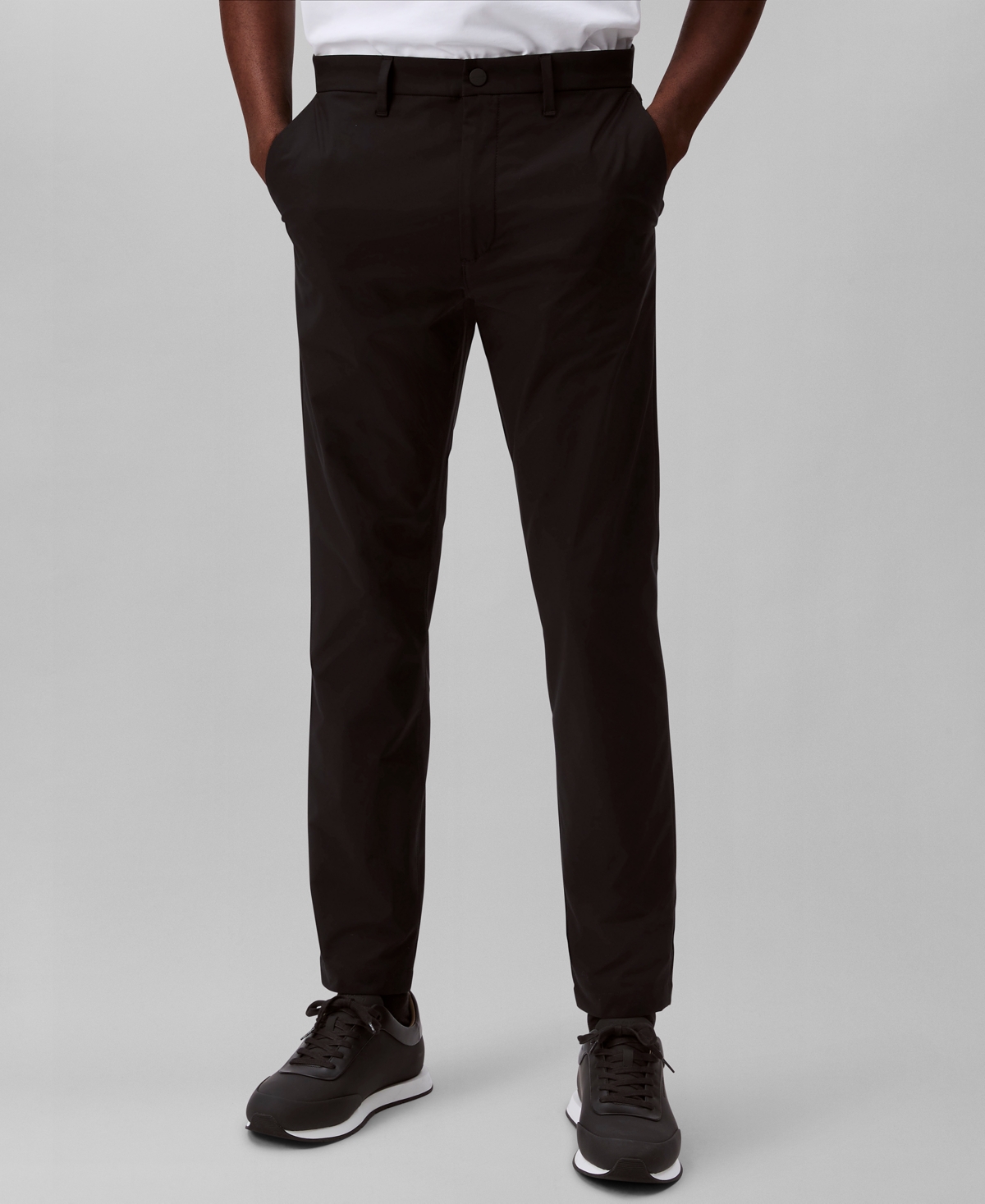Calvin Klein Men's Infinite Slim-fit Stretch Pants In Black