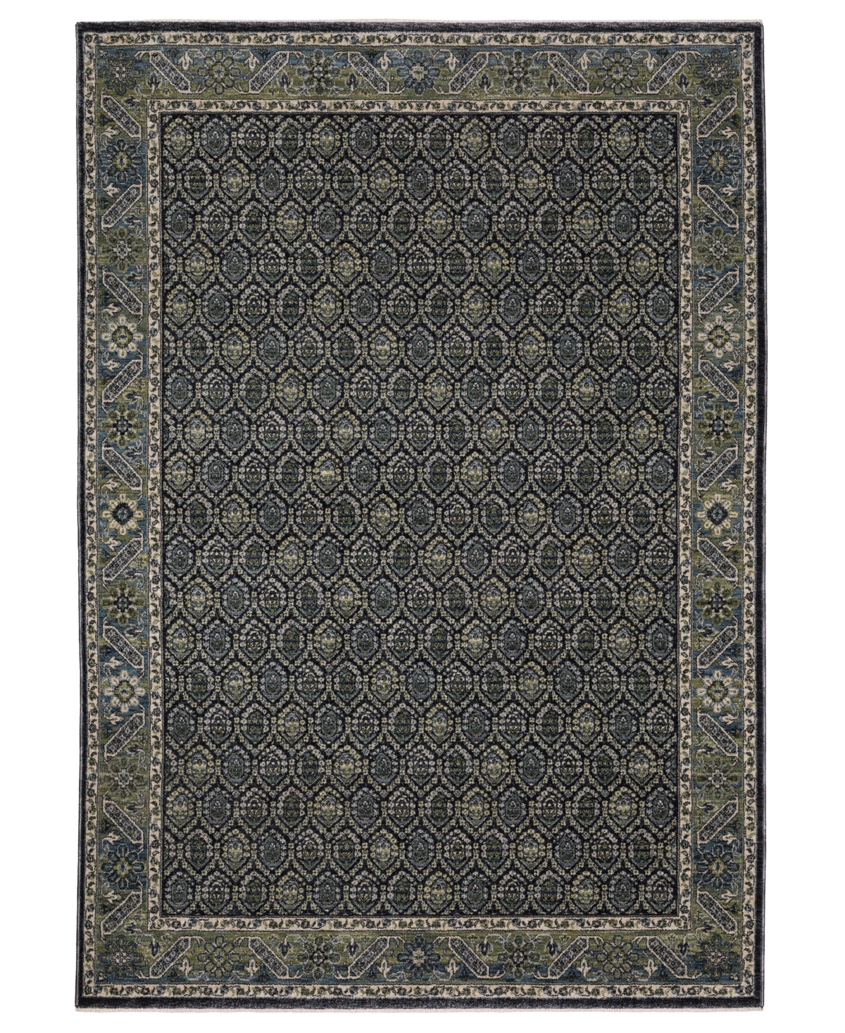 Oriental Weavers Eliana Eli01 2'3''x7'6'' Runner Area Rug In Blue
