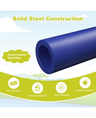 Kids Climbing Dome with Slide and Fabric Cushion for Garden Yard