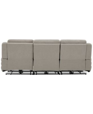 Kristyan 3-Pc. Fabric Sofa with 3 Power Recliners, Exclusively at Macy's 