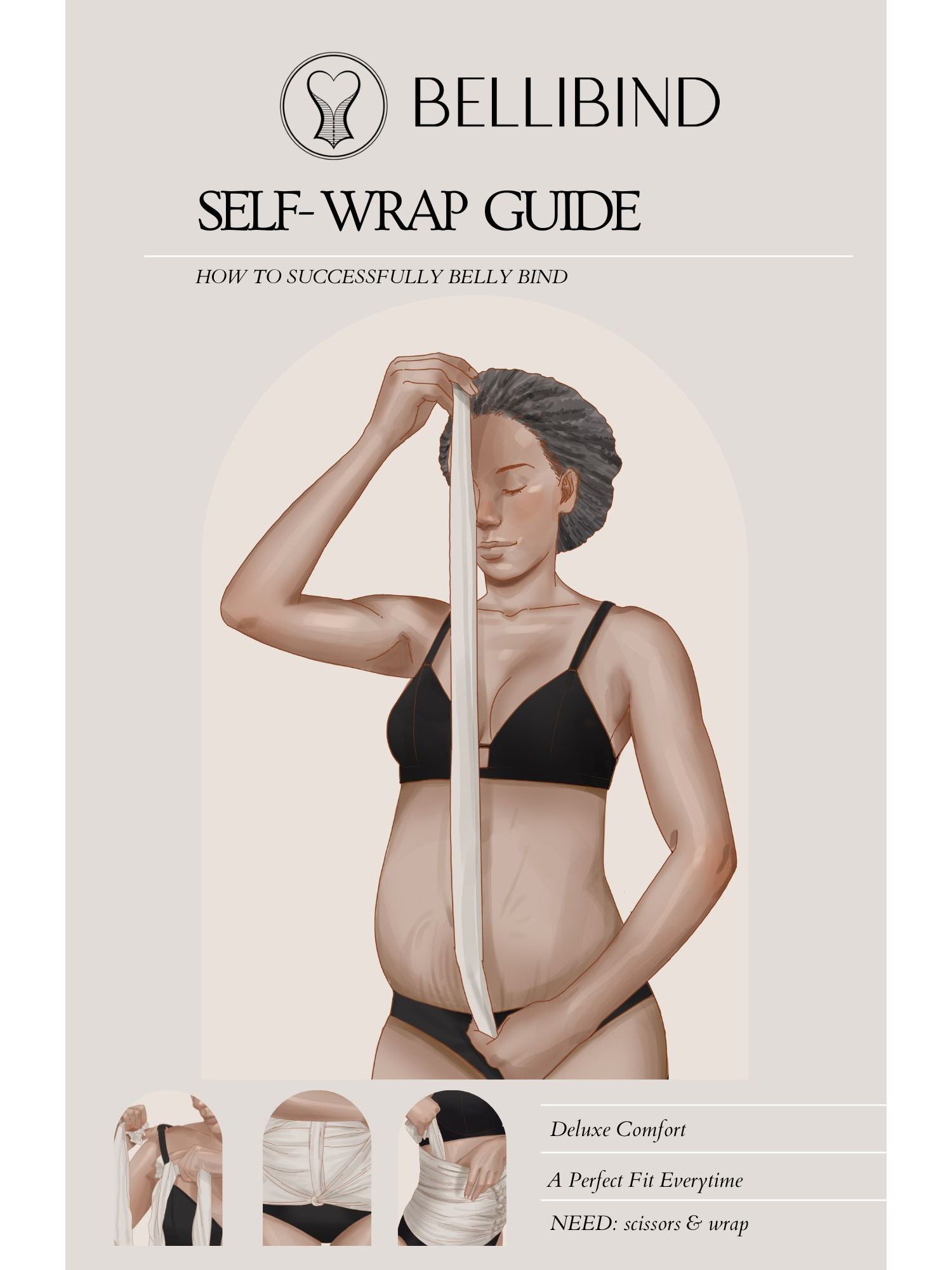Maternity 2-in-1 Belly Besties Custom Postpartum Recovery Belly Wrap Support