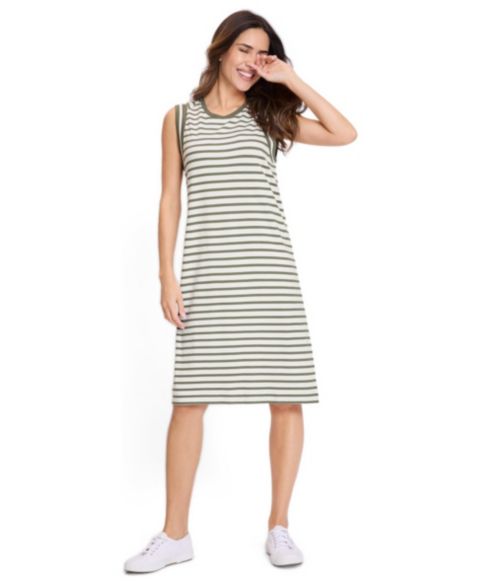 Женское платье Olsen Striped Knit, цвет: Оливковый