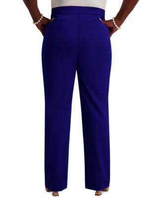 High-Rise Pull-On Rivet Pants, Regular & Plus 