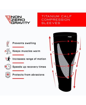 Titanium Calf Compression Sleeves (size XL)