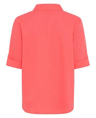 Women's Shirt with Rolled Sleeve Tab Detail