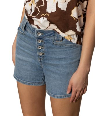 Women's Luna Button-Front Denim Shorts
