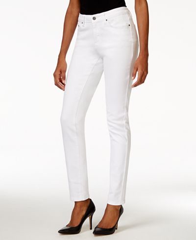 Earl Jeans Skinny Ankle White Wash Jeans - Jeans - Women - Macy's
