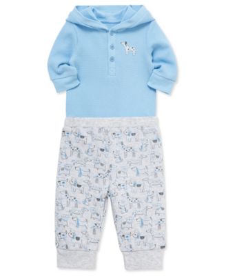 Baby Boys Cotton Puppy Bodysuit & Pants Set  