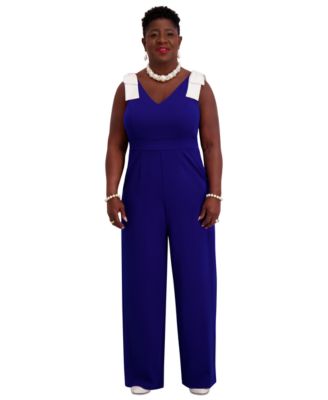 Kasper - Women's Tie-Strap Jumpsuit, Regular & Plus Size