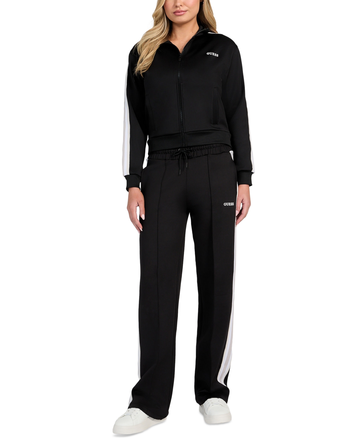 Women's Yarrow Straight-Leg Scuba-Knit Joggers - Jet Black A996