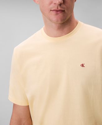 Men's Smooth Cotton Solid Crewneck T-Shirt