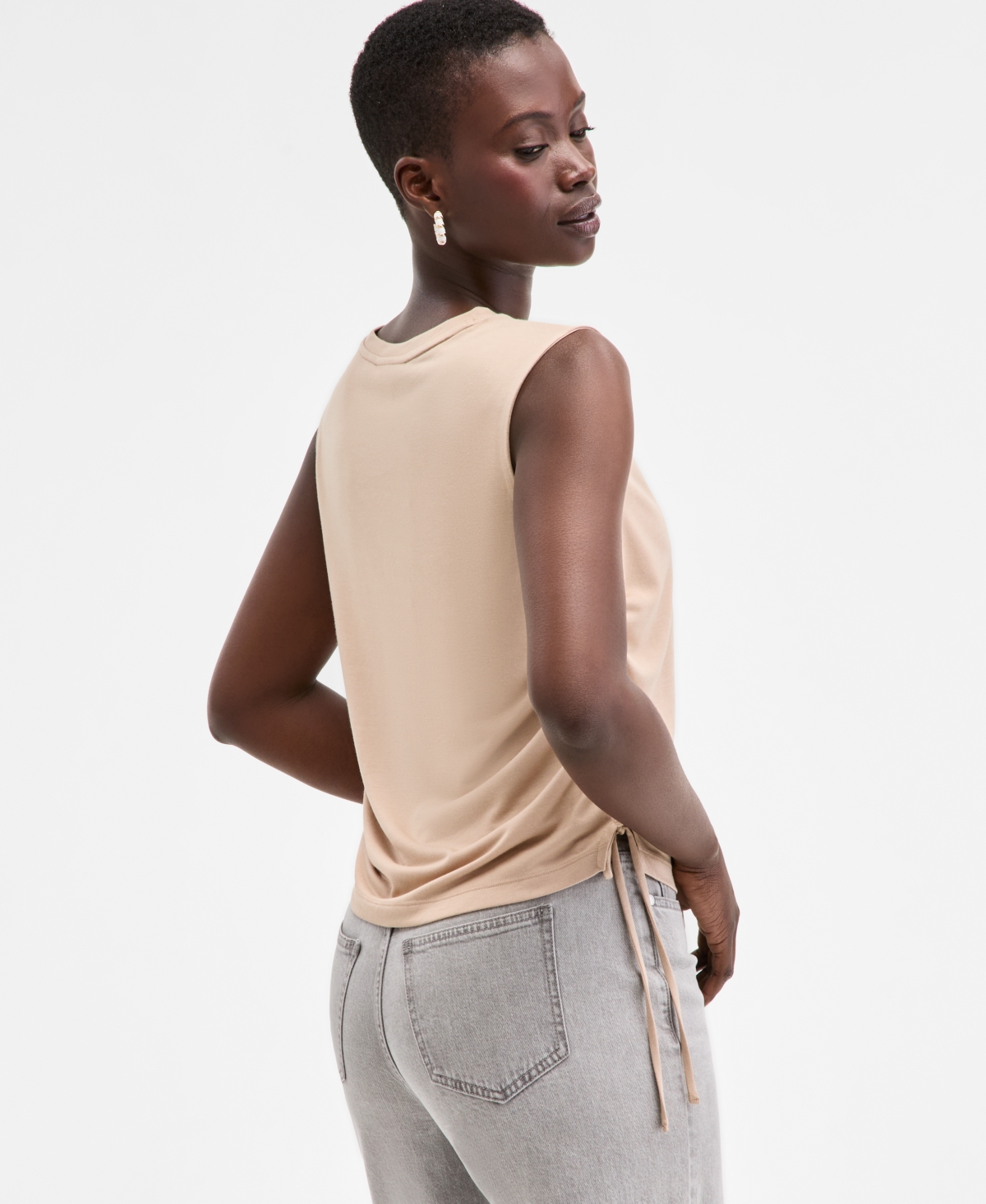 On 34th Women's Side-cinched Muscle Tank, Created For Macy's