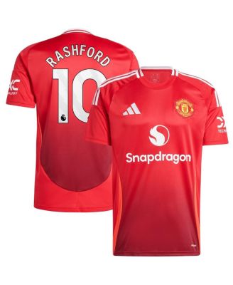 adidas - Men's Marcus Rashford Red Manchester United 2024/25 Home Replica Player Jersey