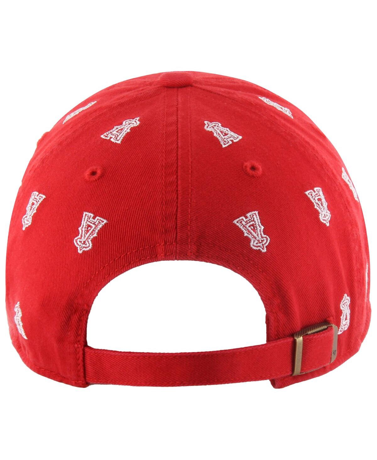 47 Brand Women's Red Los Angeles Angels Confetti Clean Up Adjustable Hat