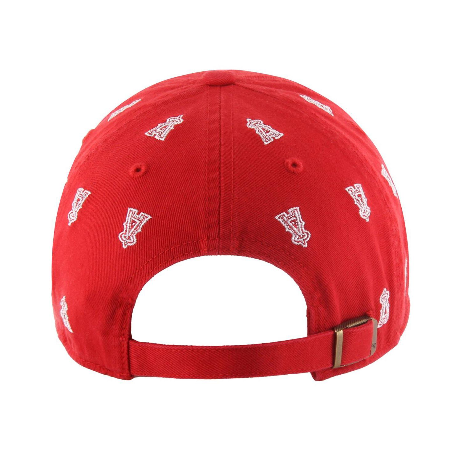 Women's Red Los Angeles Angels Confetti Clean Up Adjustable Hat