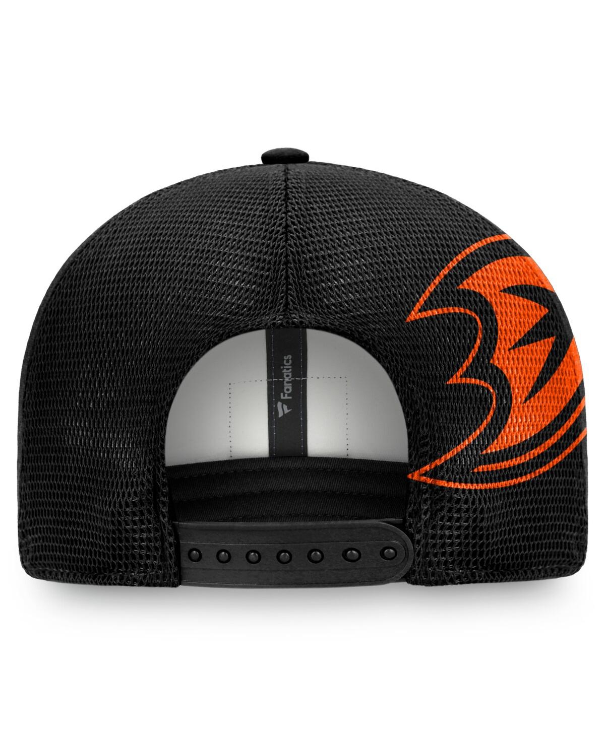 Fanatics Men's Black/white Anaheim Ducks Block Party Snapback Hat
