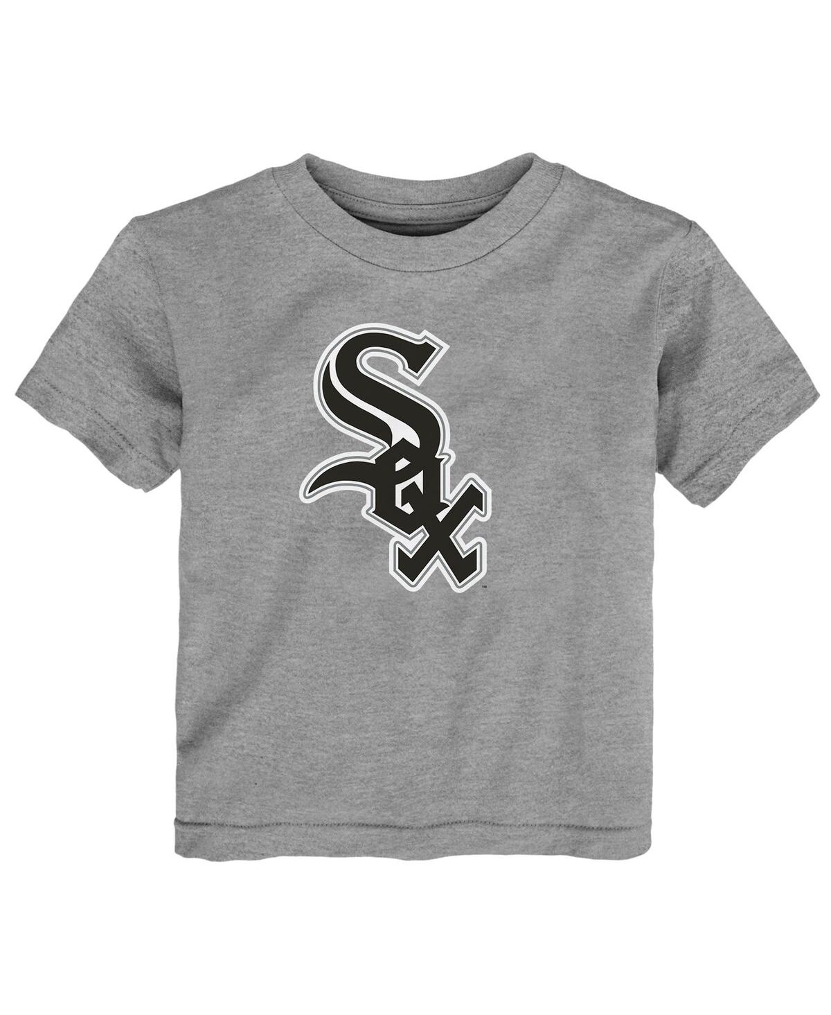 Outerstuff Toddler Heather Gray Chicago White Sox Primary Logo T-shirt