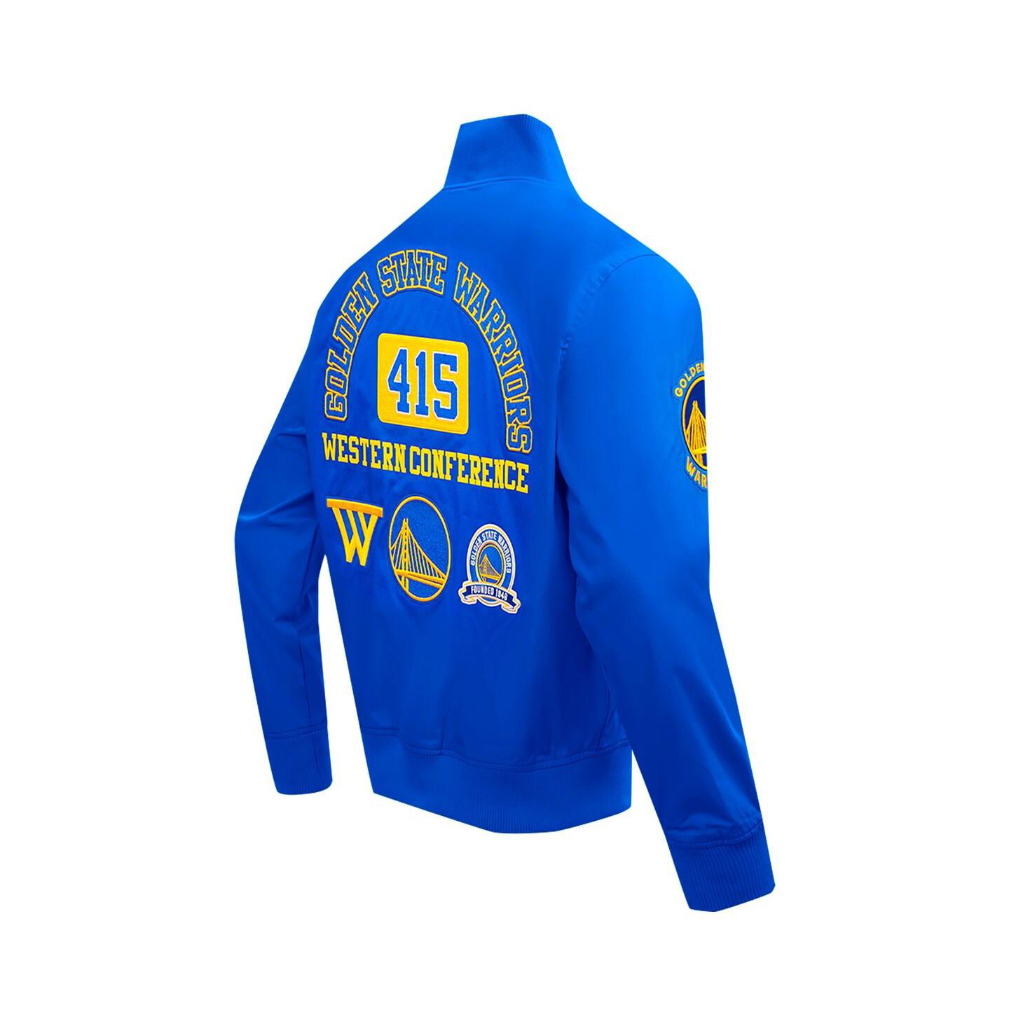 Мужская куртка Pro Standard Royal Golden State Warriors Area Code Full-Zip — фото 2