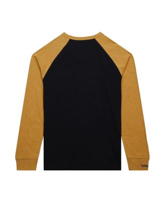 Men's Black/Gold Vegas Golden Knights Legendary Slub Raglan Long Sleeve T-Shirt