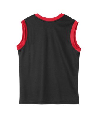 Preschool 2-Piece Black Chicago Bulls Mesh Tank Top and Shorts Set