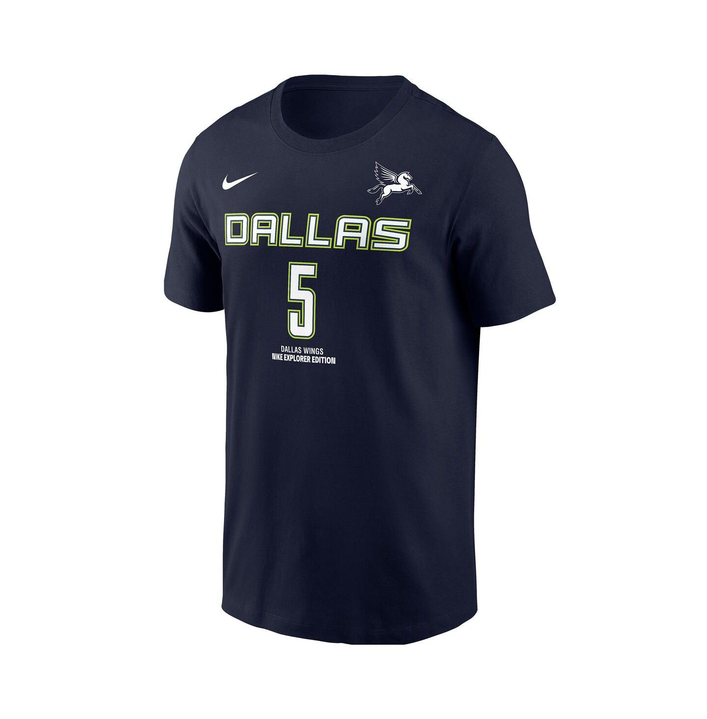 Мужская футболка Nike Paige Bueckers Navy Dallas Wings 2025 WNBA Draft Explorer Edition Name & Number — фото 2