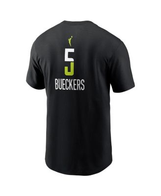 Men's Paige Bueckers Black Dallas Wings 2025 WNBA Draft Rebel Edition Name Number T-Shirt