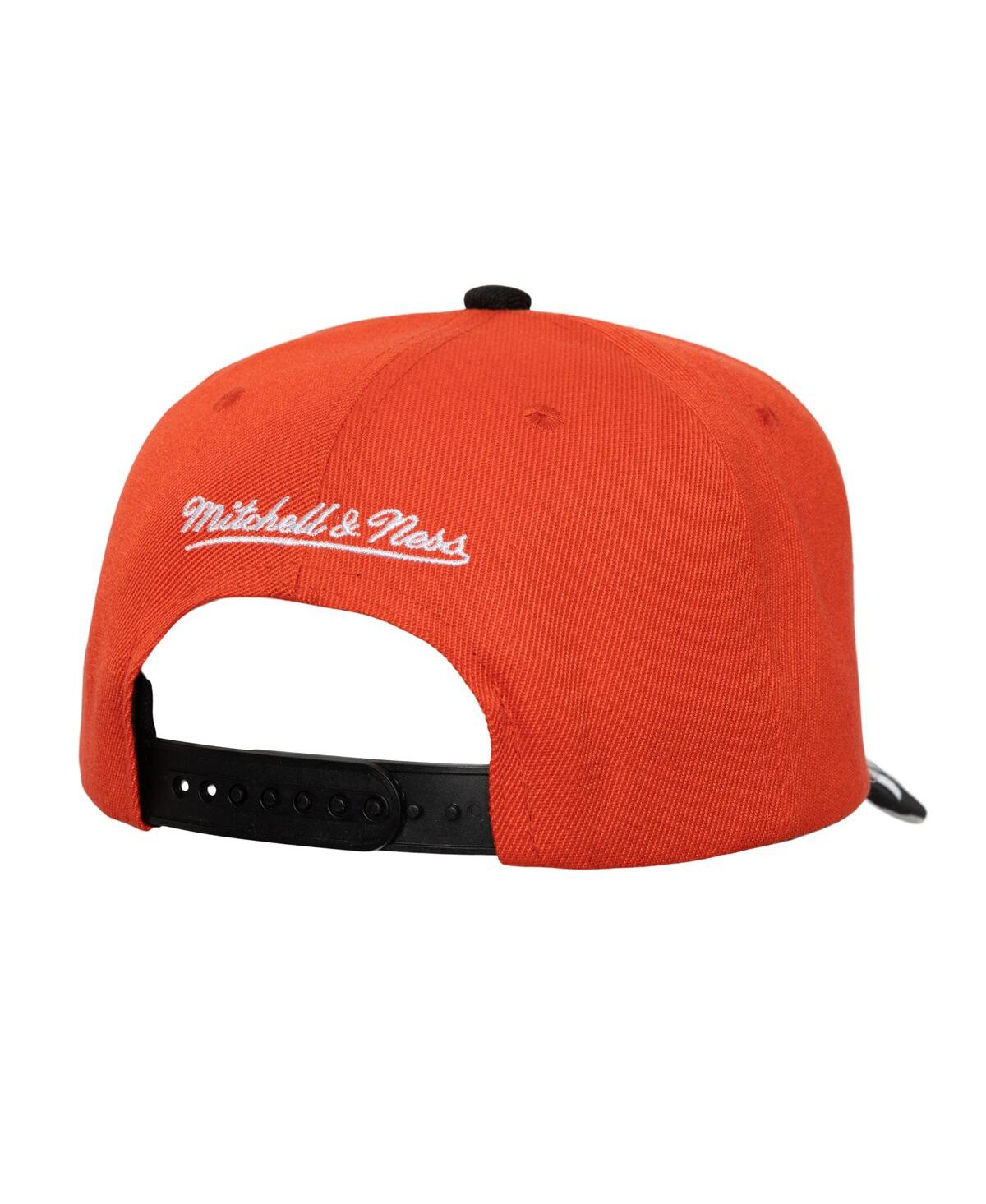 Mitchell & Ness Men's Orange/black Philadelphia Flyers Underarch Two-tone Pro Crown Snapback Hat