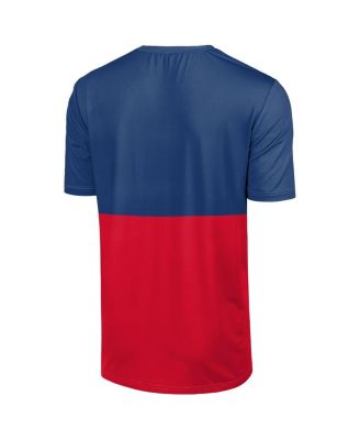 Men's Royal/Red Chicago Cubs Big Logo Mascot T-Shirt