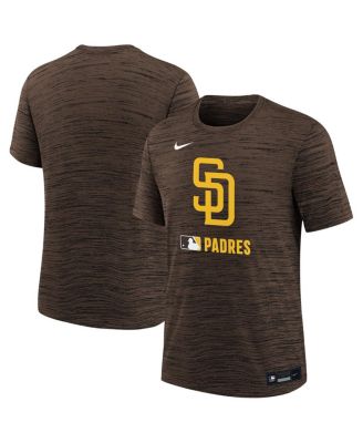Nike - Big Boys and Girls Brown San Diego Padres Authentic Collection Velocity Performance T-Shirt