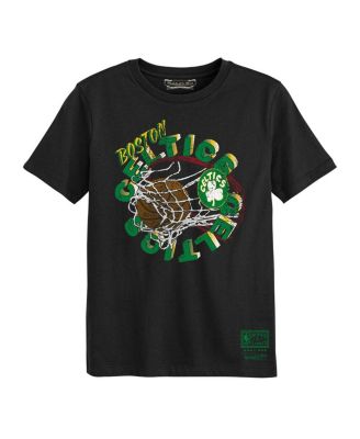Mitchell & Ness - Preschool Black Boston Celtics In The Net T-Shirt