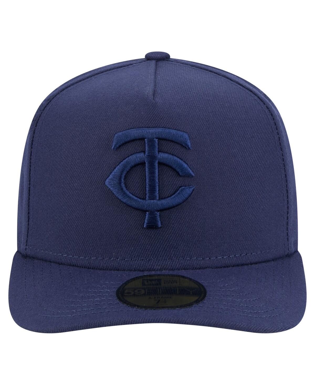 NEW ERA MEN'S NAVY MINNESOTA TWINS COLOR PACK A-FRAME 59FIFTY FITTED HAT 