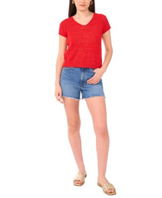 Women's Short-Sleeve Knit Top