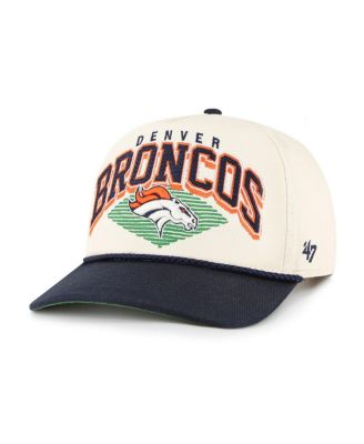 Men's Cream Denver Broncos Pomona Rope Hitch Adjustable Hat