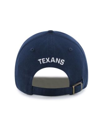 Women's Navy Houston Texans Finely Clean Up Adjustable Hat