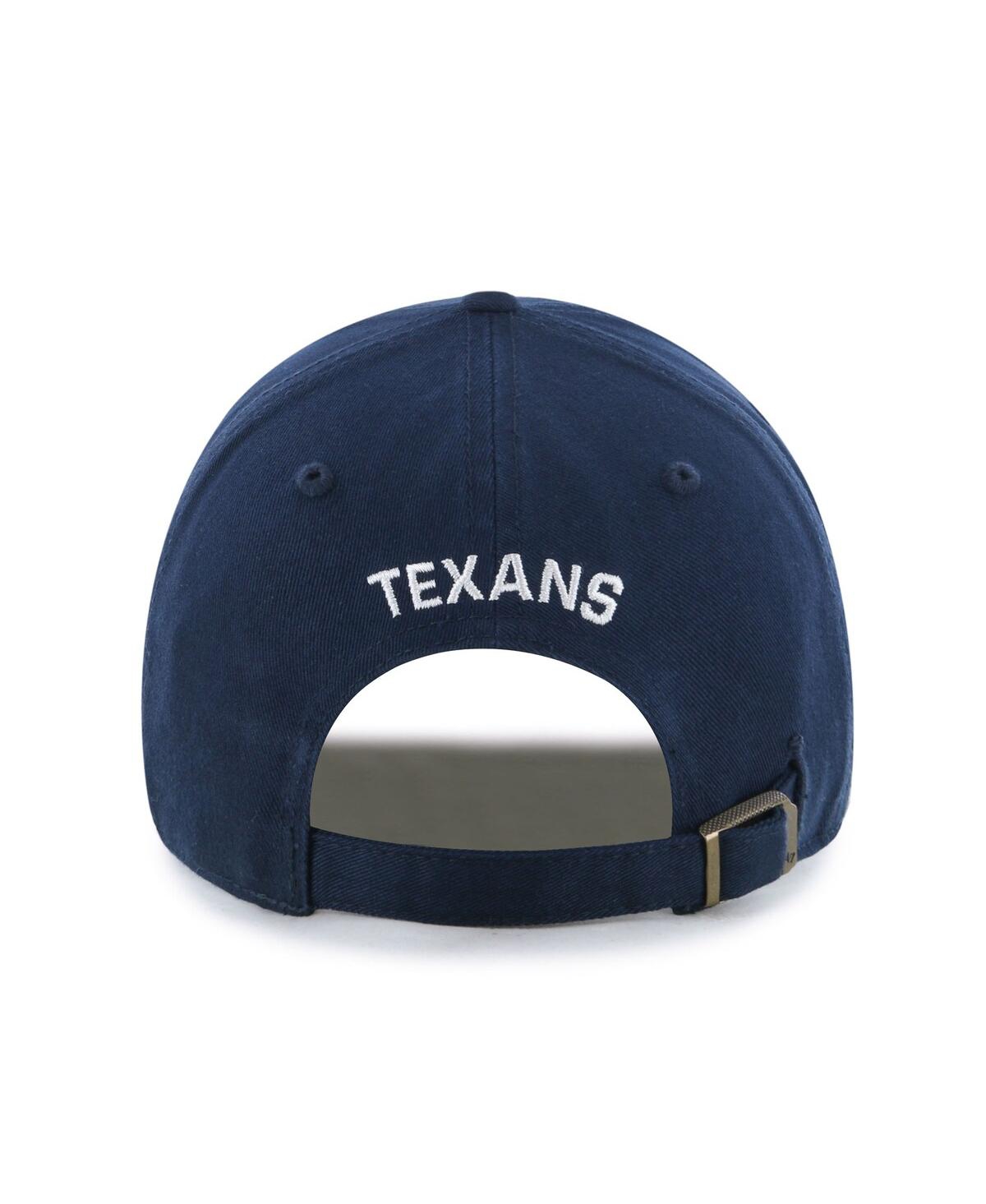 47 Brand Women's Navy Houston Texans Finely Clean Up Adjustable Hat