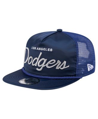 New Era - Men's Navy Los Angeles Dodgers Retro Satin Script Golfer Adjustable Hat