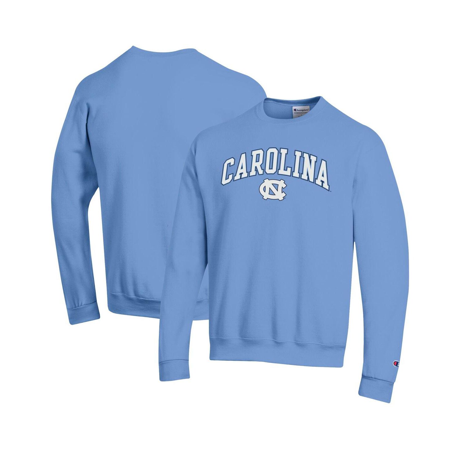 Men's Carolina Blue North Carolina Tar Heels Arch Over Logo Pullover Sweatshirt