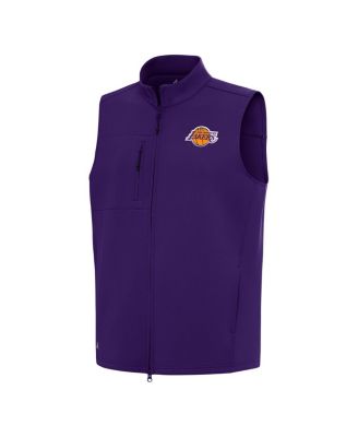 Antigua - Men's Purple Los Angeles Lakers Demand Full-Zip Vest