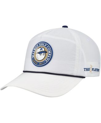 Malbon - Golf Men's and Women's&nbsp;White THE PLAYERS Bucket Seal Rope Adjustable Hat