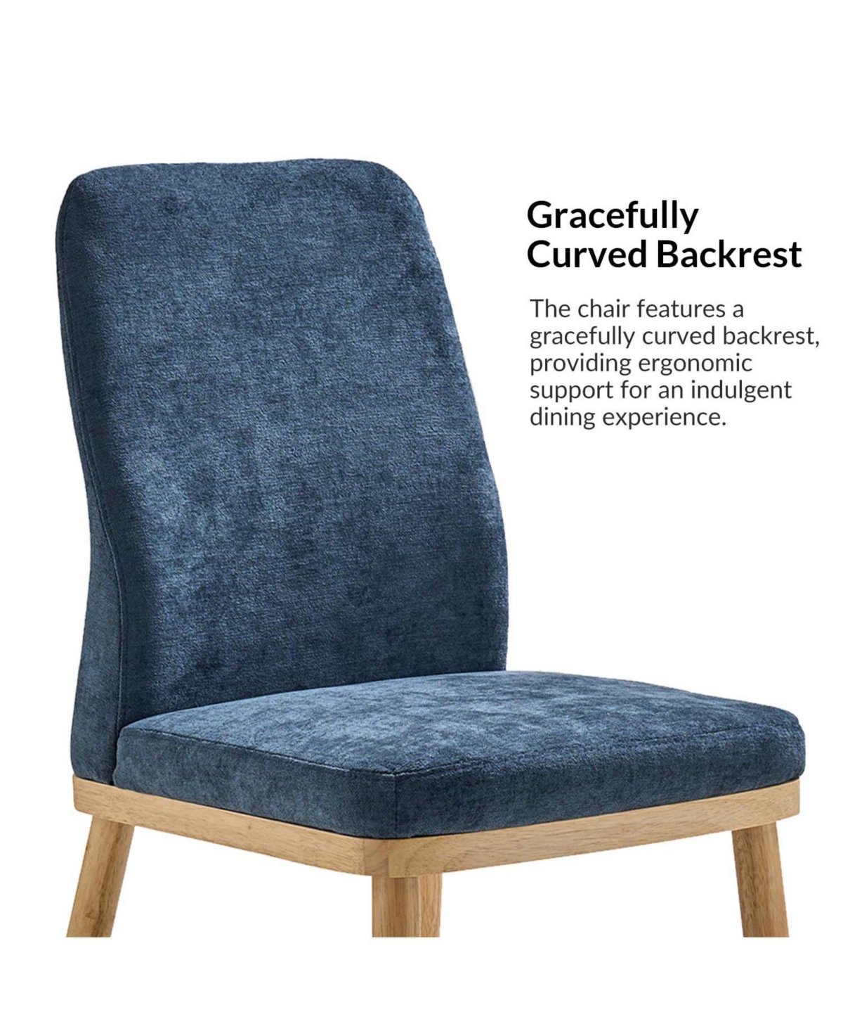 Luis Easy to Assemble and Ergonomic Dining Chair ,Set of 2