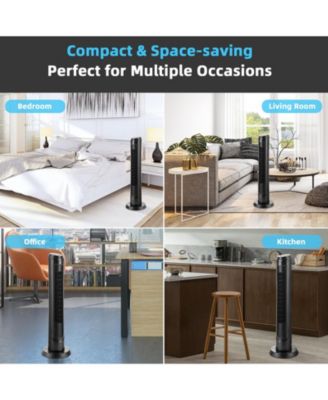 40 Inch Tower Fan with Remote 75  Oscillating Fan with 3 Wind Modes and 4 Wind Speeds