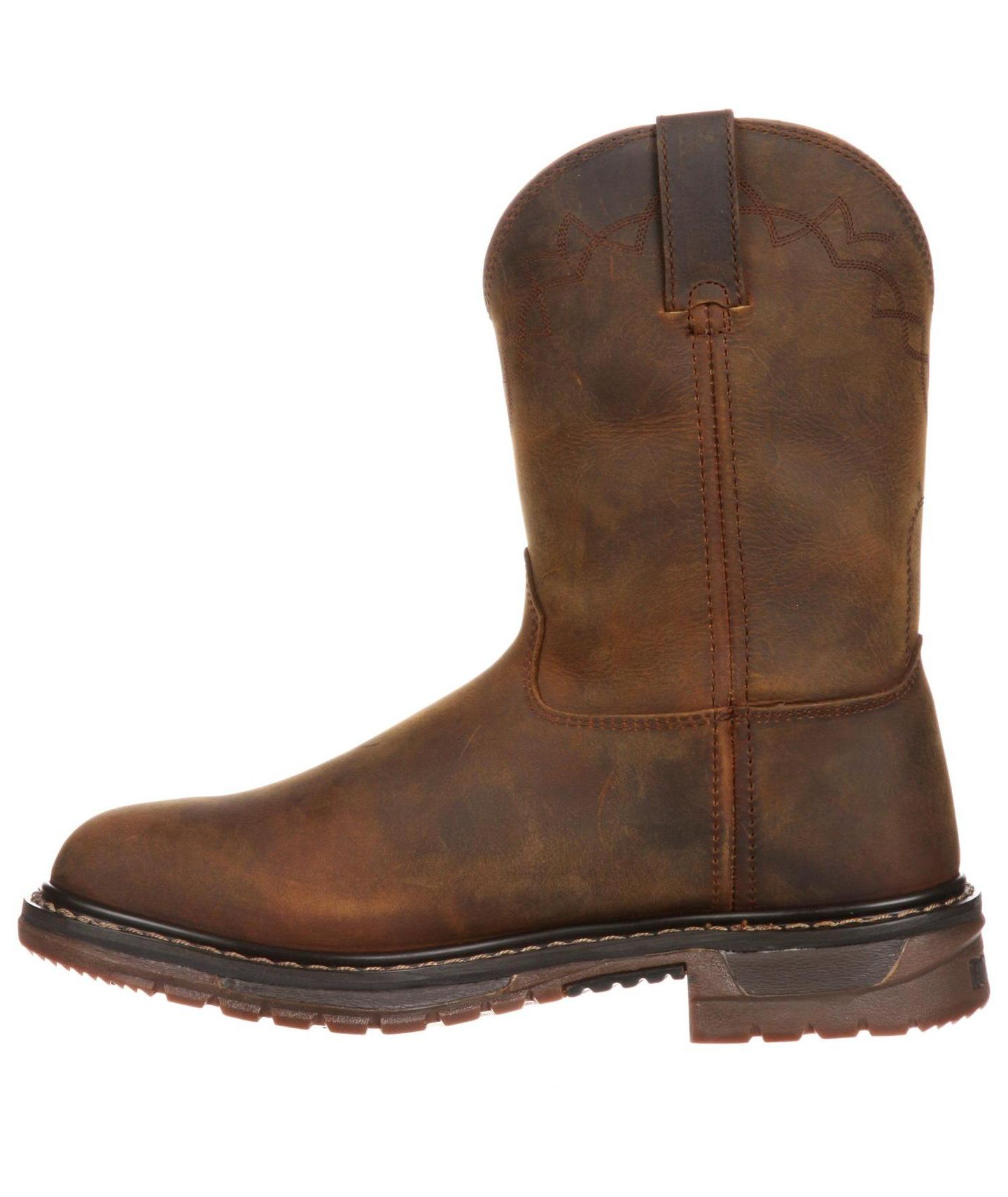 Мужские ботинки ROCKY Original Ride Roper Western Boot, цвет: Коричневый — фото 5