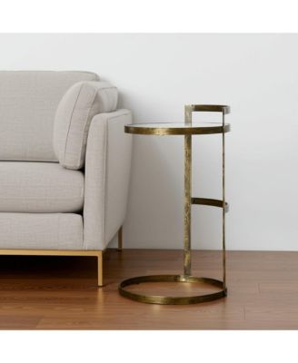 Transparent Glass Round Side Table – Modern Home Accent