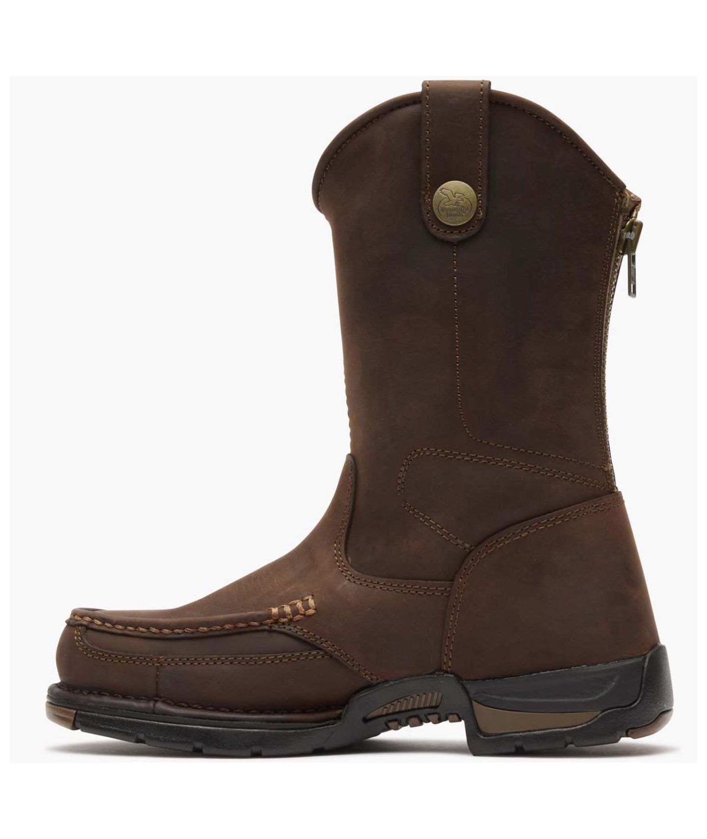 Мужские ботинки GEORGIA BOOT Athens Pull-On Work Boot, цвет: Тёмный коричневый — фото 6