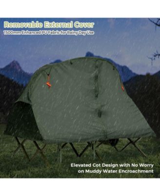 2-Person Outdoor Camping Tent with External Cover